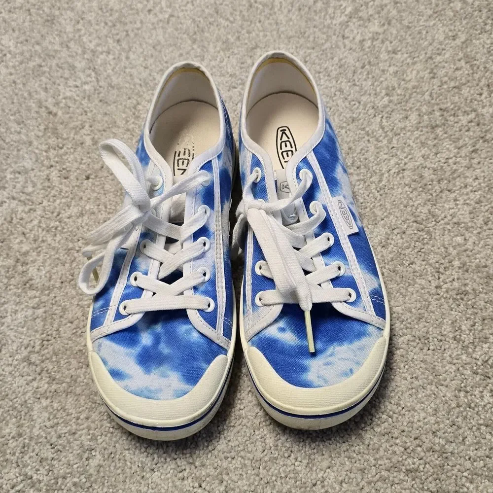 Keen Womens Size 7.5 Elsa Lite Blue White‎ Casual Fashion Sneakers Shoes